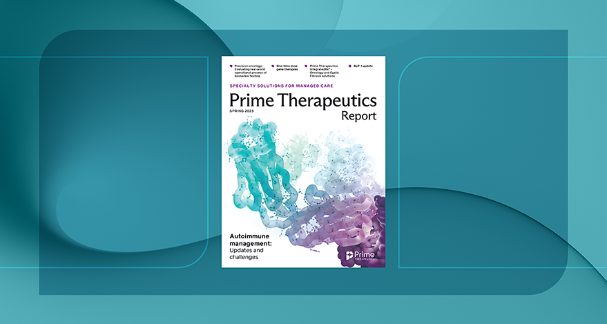 cover image for the 2025 Spring Prime Therapeutics Report
